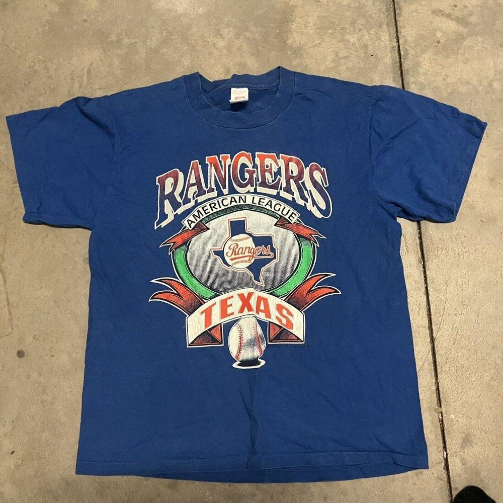 Texas Rangers American League Single Stitch Shirt Unisex Tee